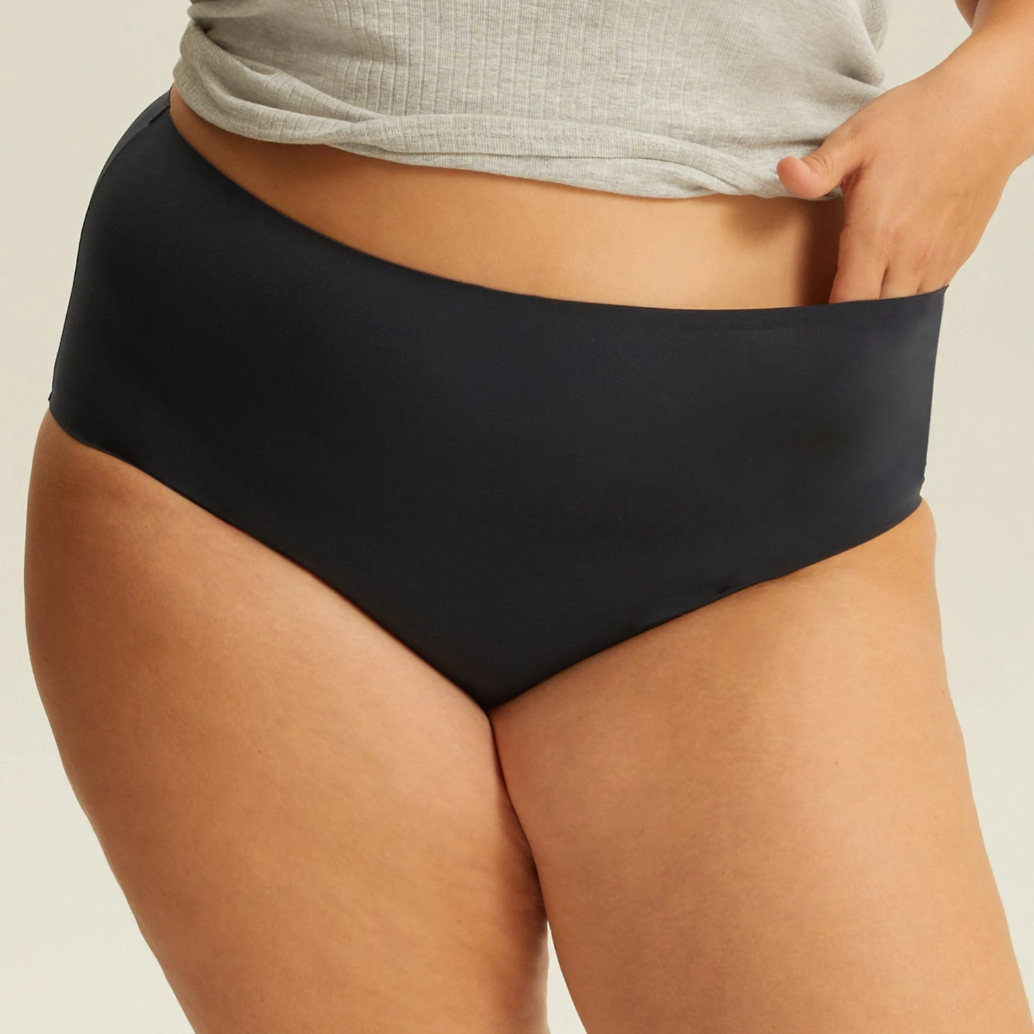 Culotte Très Haute One Size Noir JUST ONE MICRO – Image 3