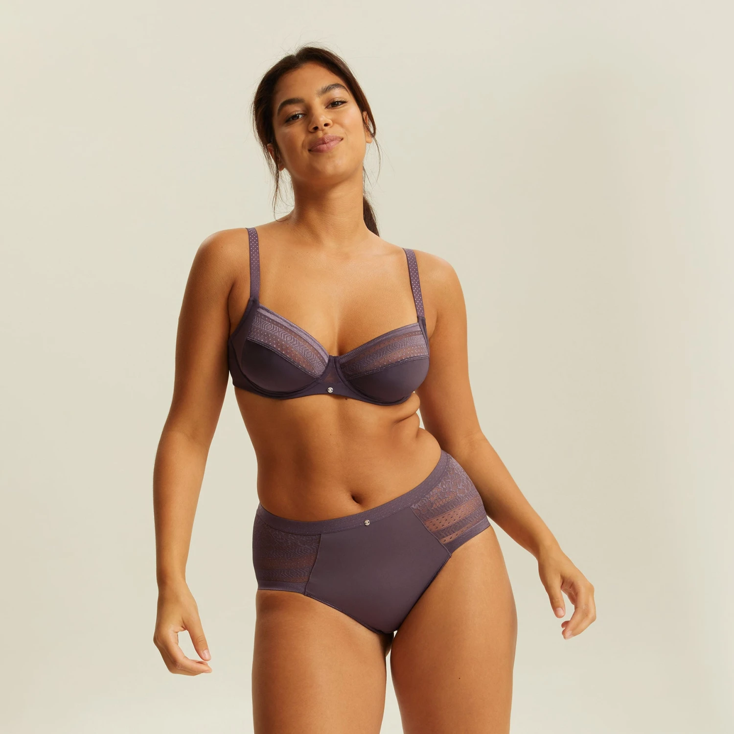 Soutien-gorge Emboîtant Avec Armatures Gris Couture JUST LIFT – Image 4